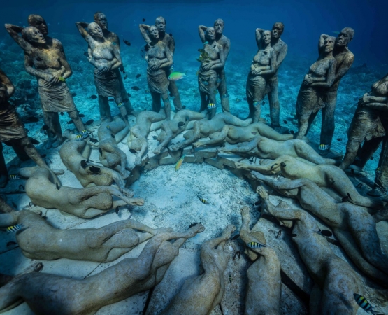 Подводный парк скульптур на wikipoints.ru