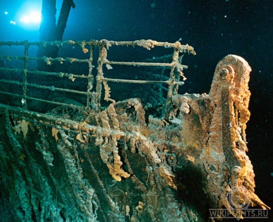 Примерное место гибели Титаника на wikipoints.ru